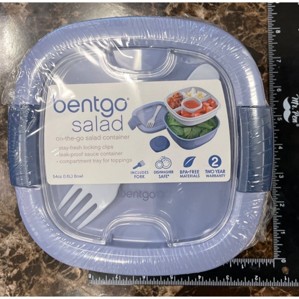 Bentgo Salad 54 Oz BPA-Free On-The-Go Salad Container W/ Tray & Utensils
